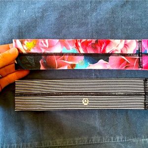 Two Lululemon headbands. Like new.